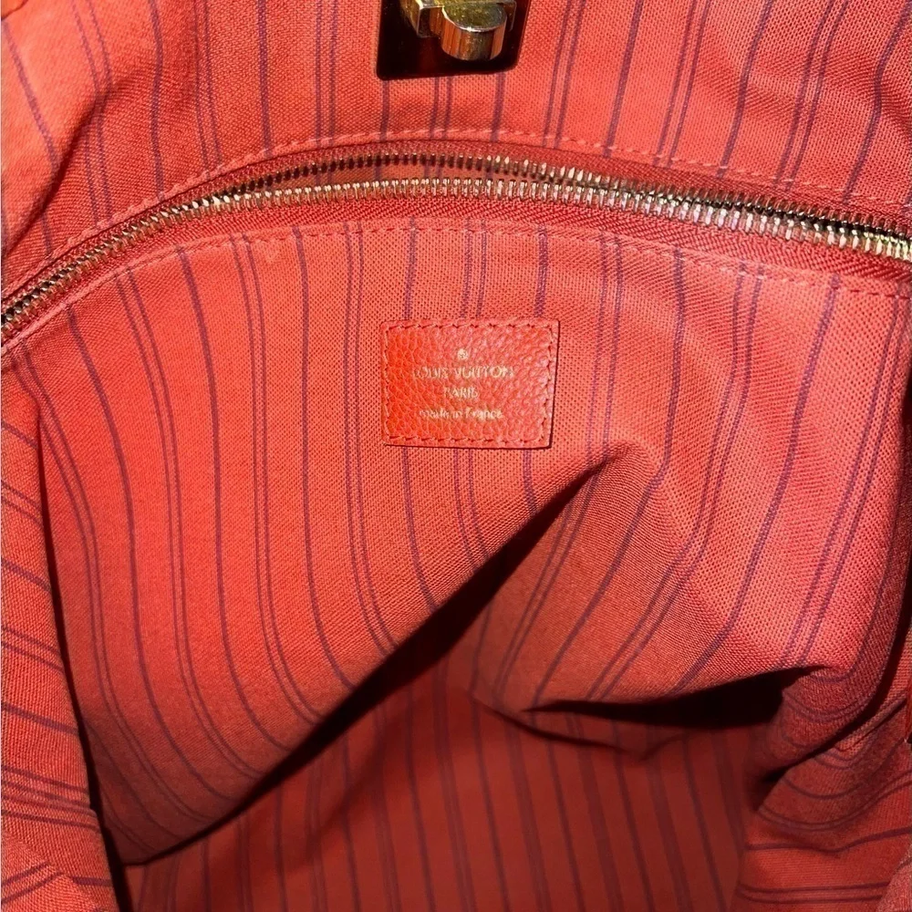 LOUIS VUITTON EMPREINTE LEATHER RED CITADINE PM TOTE BAG - Picture 5 of 14